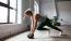 a person working out with a ball