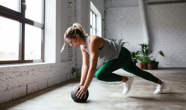 The essence of exceptional living a person working out with a ball