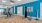 a room with treadmills and a window
